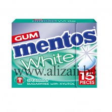 MENTOS GUM WHITE SPEARMINT FLIPTOP 15 PCS
