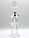 Acrylic Bong with Oval Bubble- White Transparent